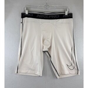 Nike Pro Men's Dri-FIT Compression Shorts Tight Fit Size XL DD1911-100, White